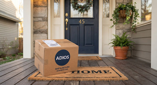 Adios box at front door